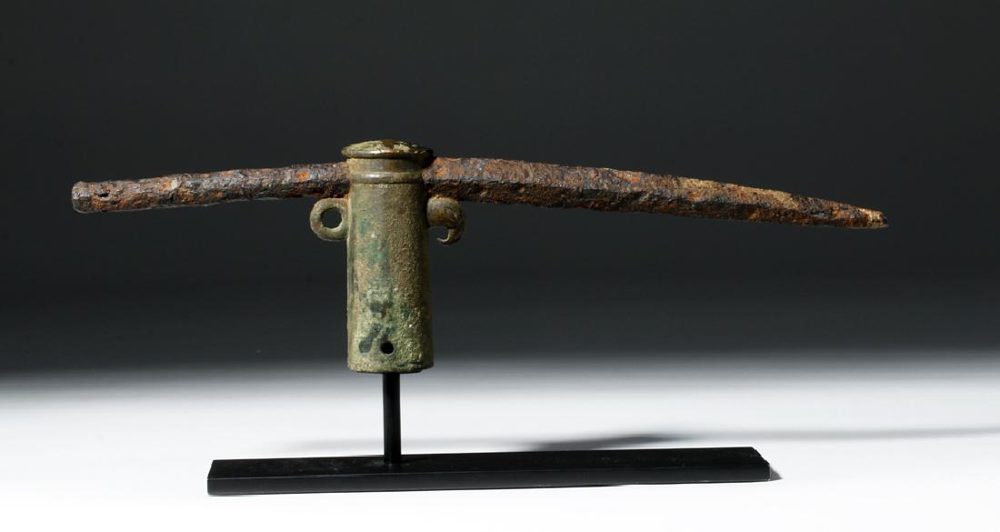 Roman Bronze Socketed Iron Pike - Parrot Decoration (1 of 7)