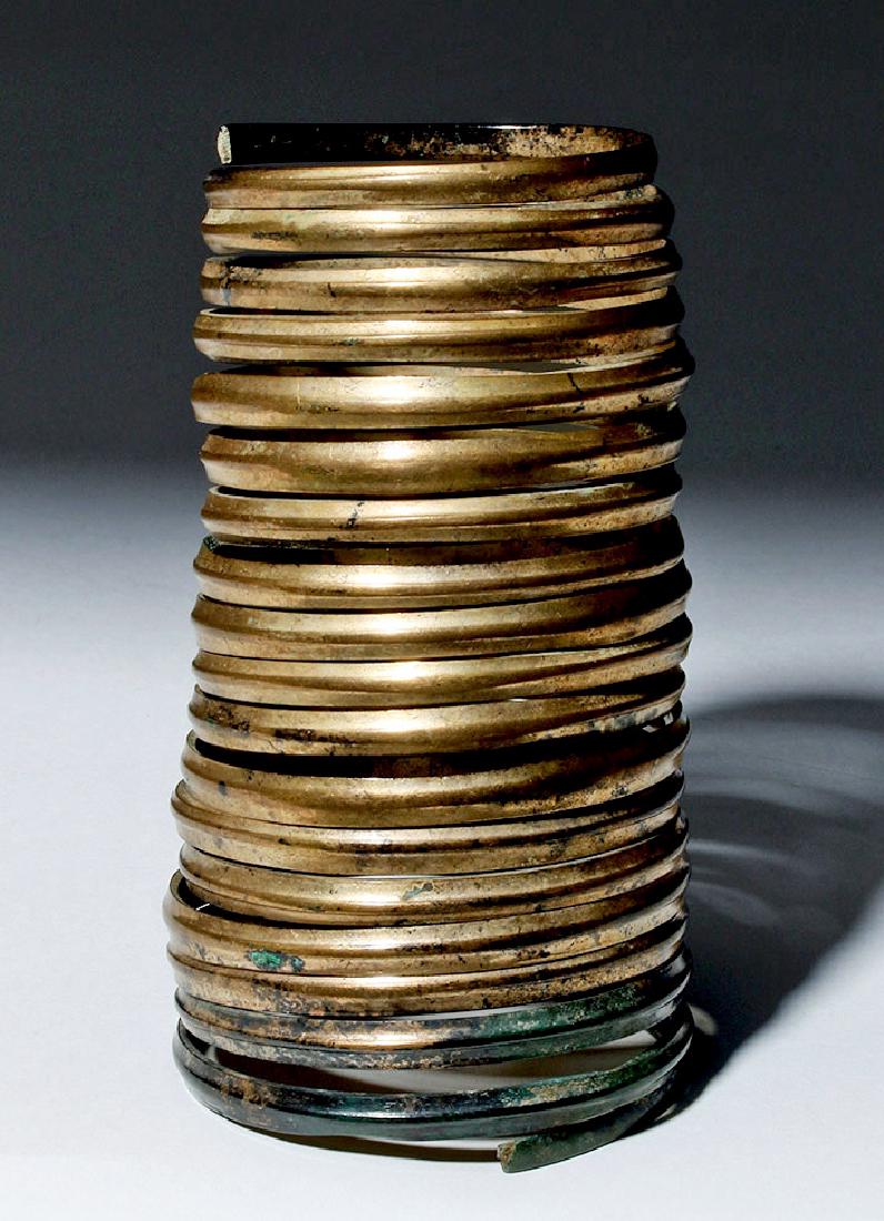 Ancient Hallstatt Bronze Spiral Bracelet (1 of 5)