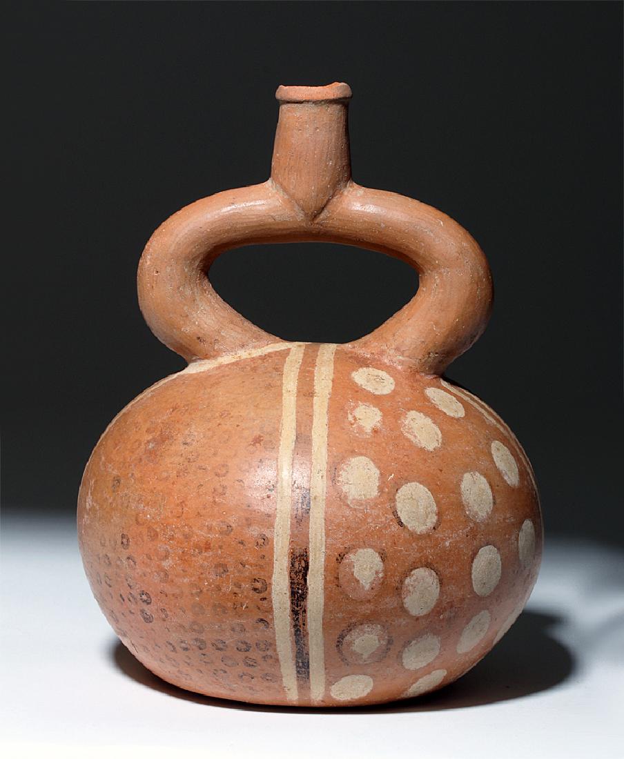 Moche Polychrome tirrup Vessel (1 of 4)