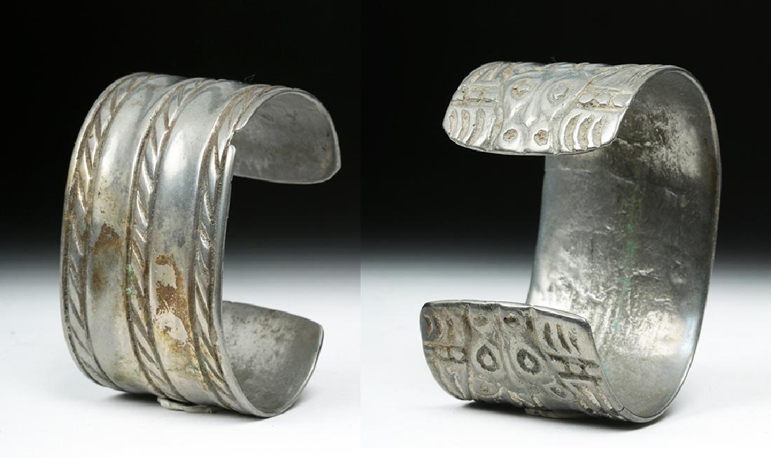 Early Viking White Bronze Cuff Bracelet w/ Animals (1 of 7)