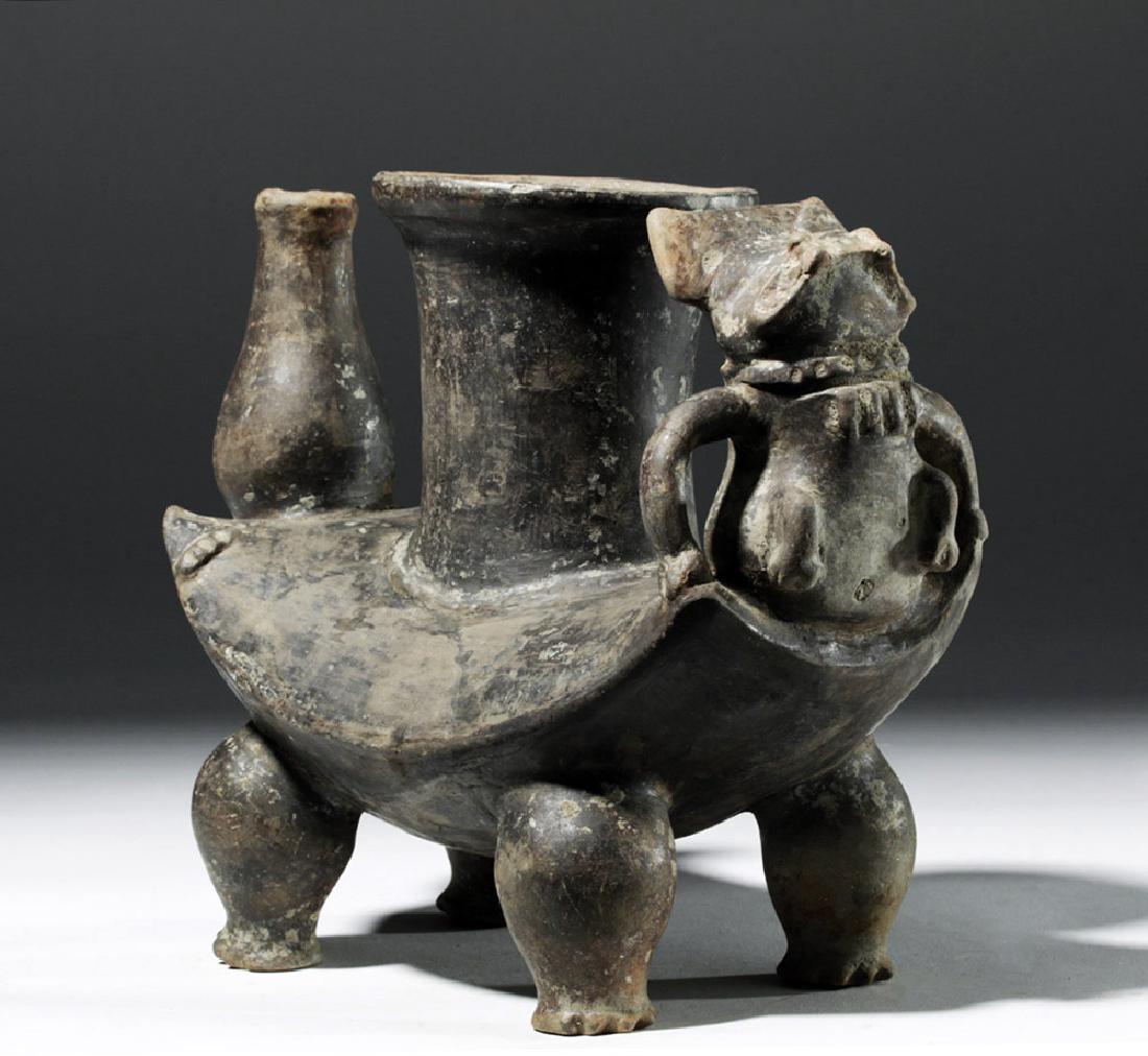 Tairona Blackware Figural Vessel - 4 Zoomorphic Legs (1 of 9)