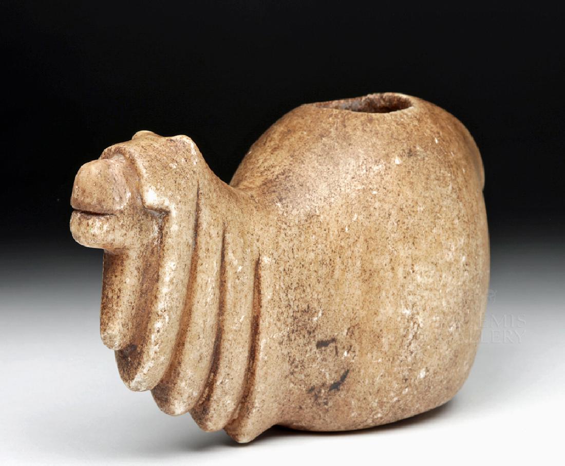 Large Incan Alabaster Canopa Votive - Camelid (1 of 7)