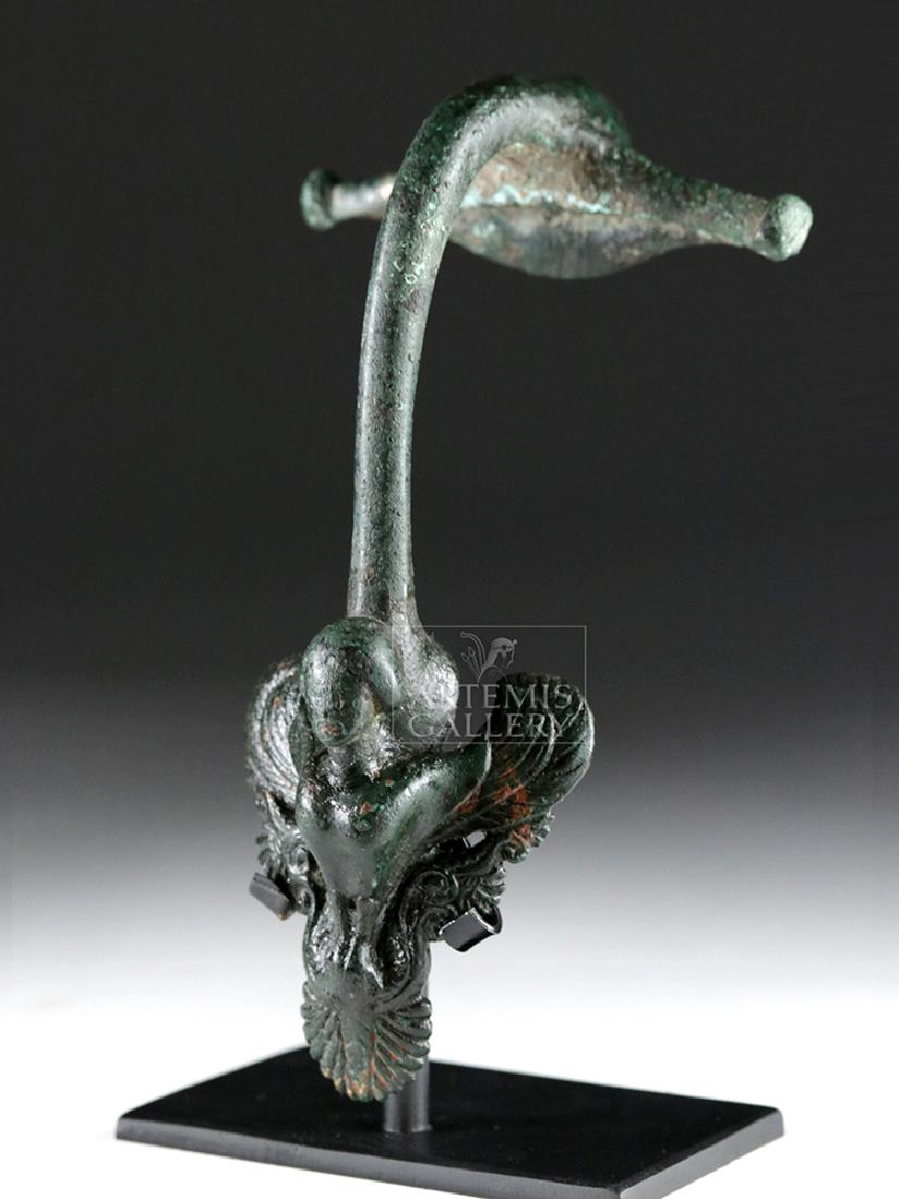 Lovely Roman Bronze Handle - Cherub & Sphinx (1 of 4)