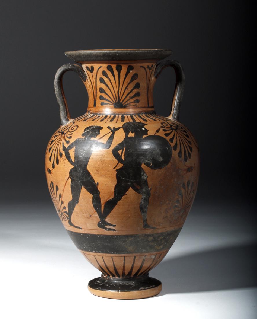 6th C. Etruscan Black-Figure Neck Amphora (1 of 7)