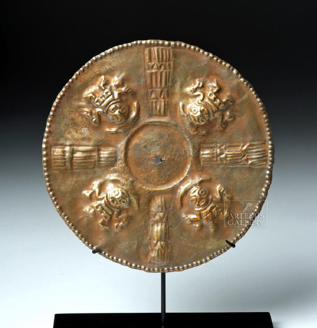 Chimu Gilded Silver Roundel - 90.7 grams (1 of 5)
