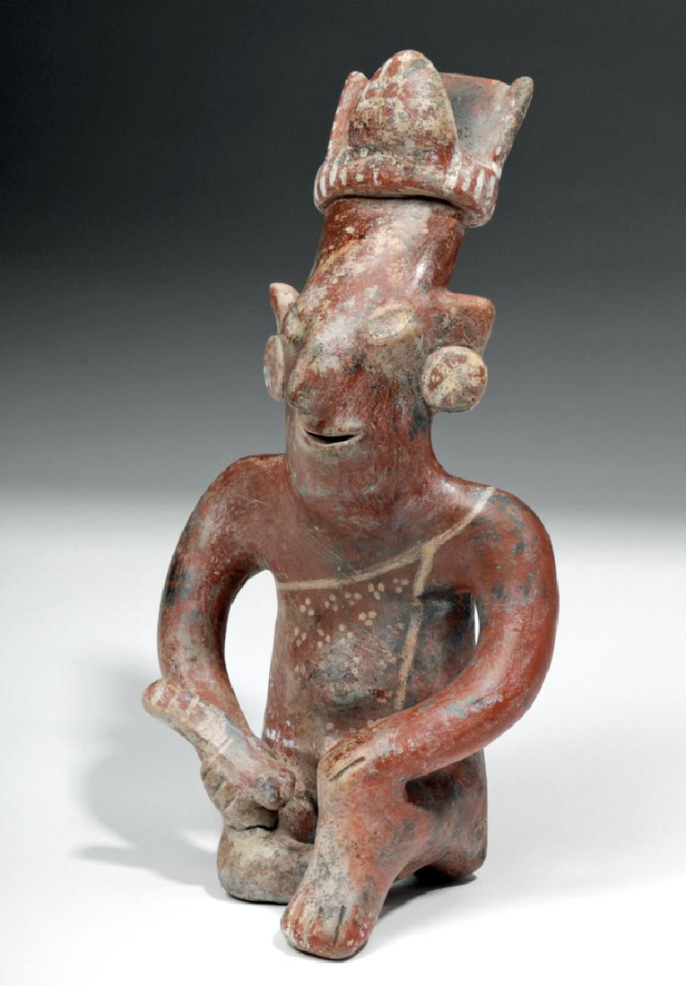 Superb Jalisco Pottery Sheepface Seated Musician (1 of 8)