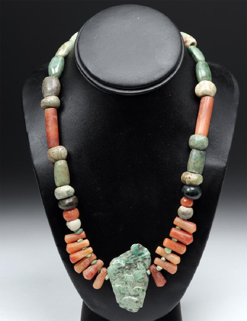 Pre-Columbian Drilled Stone Beaded Necklace (1 of 5)