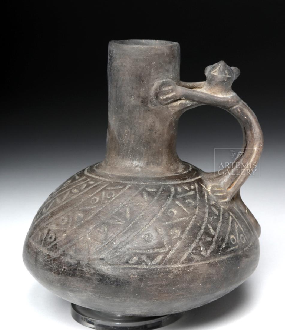 Chimu Blackware Jaguar Effigy Vessel (1 of 8)