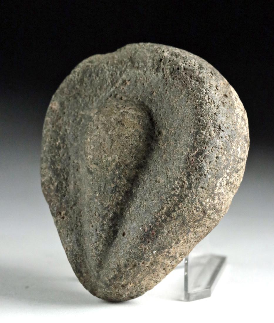 Rare Native American Stone Votive - Stylized Vulva (1 of 4)
