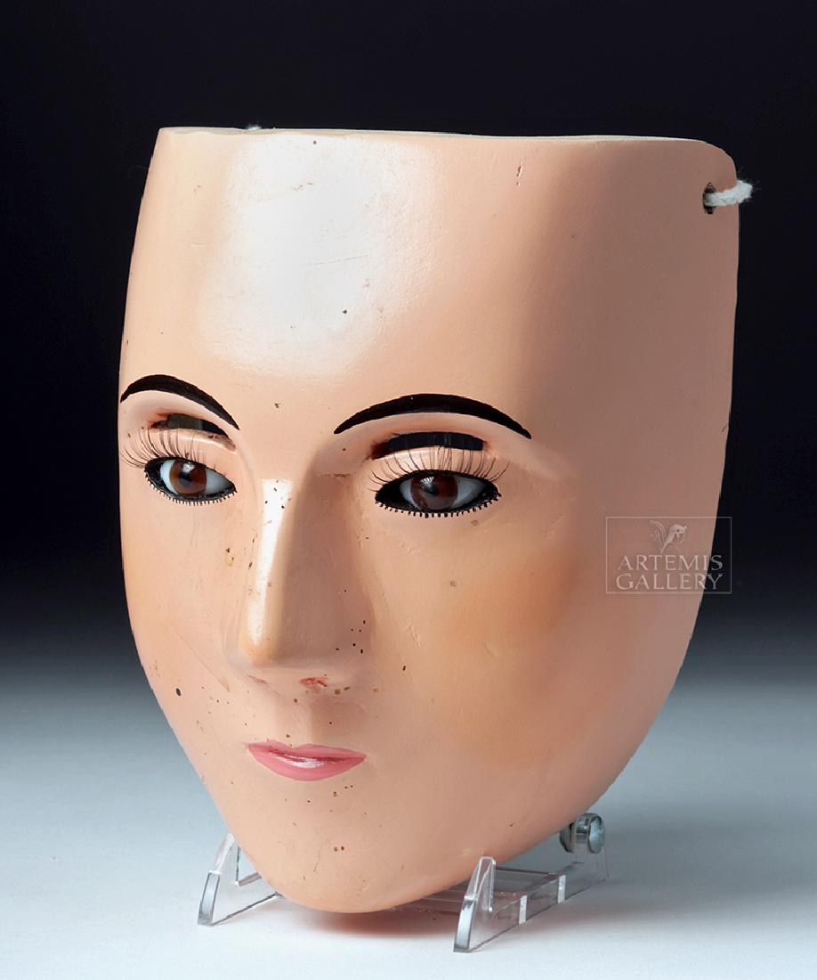 20th C. Mexican Wood Maringuilla Mask for Winter Dance (1 of 4)