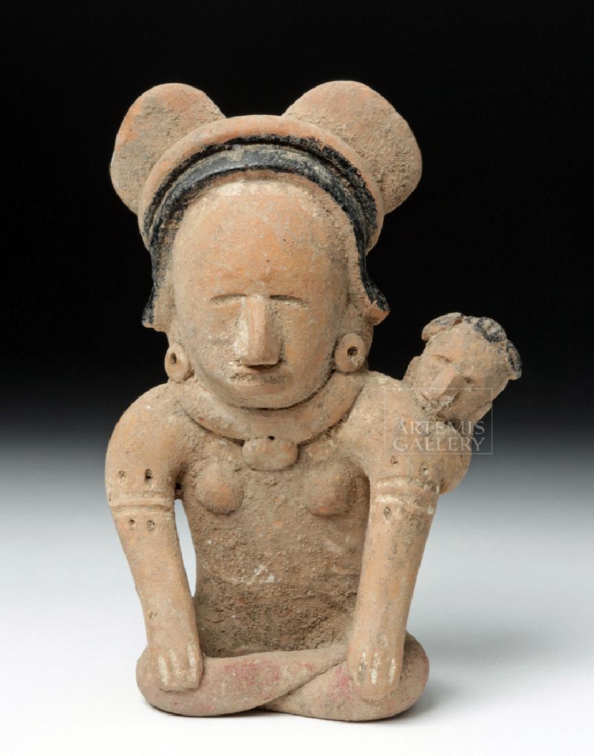 Veracruz Pottery Coaster Watcher Mother w/ Child (1 of 6)