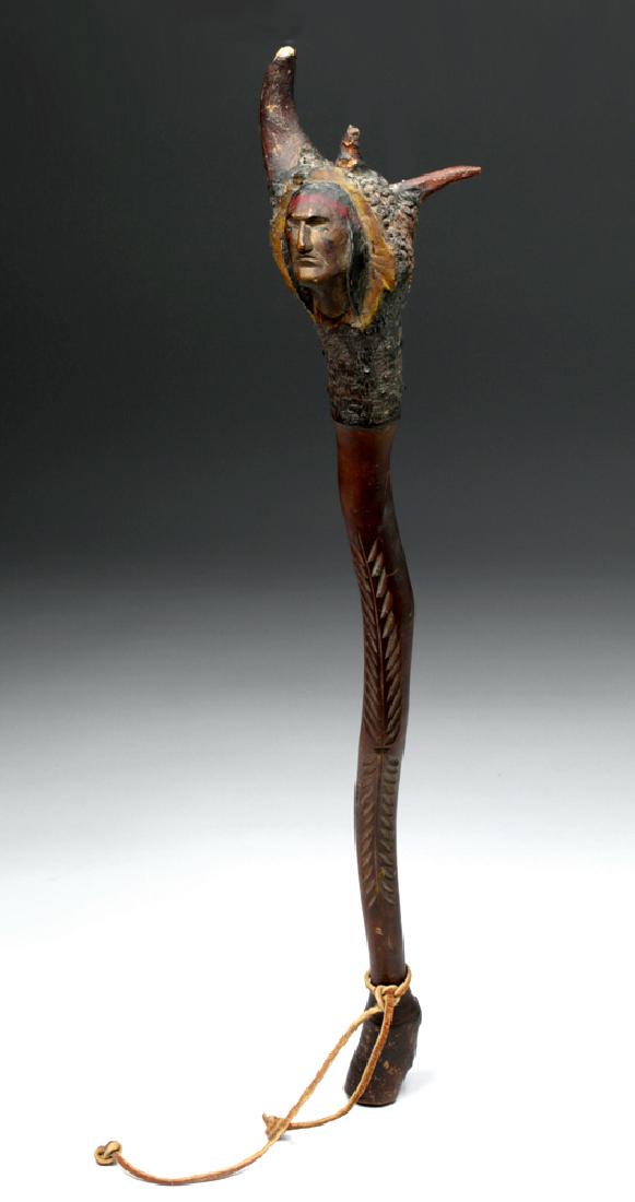 Early 20th C. Native American East Coast Wood Cabin Art (1 of 5)