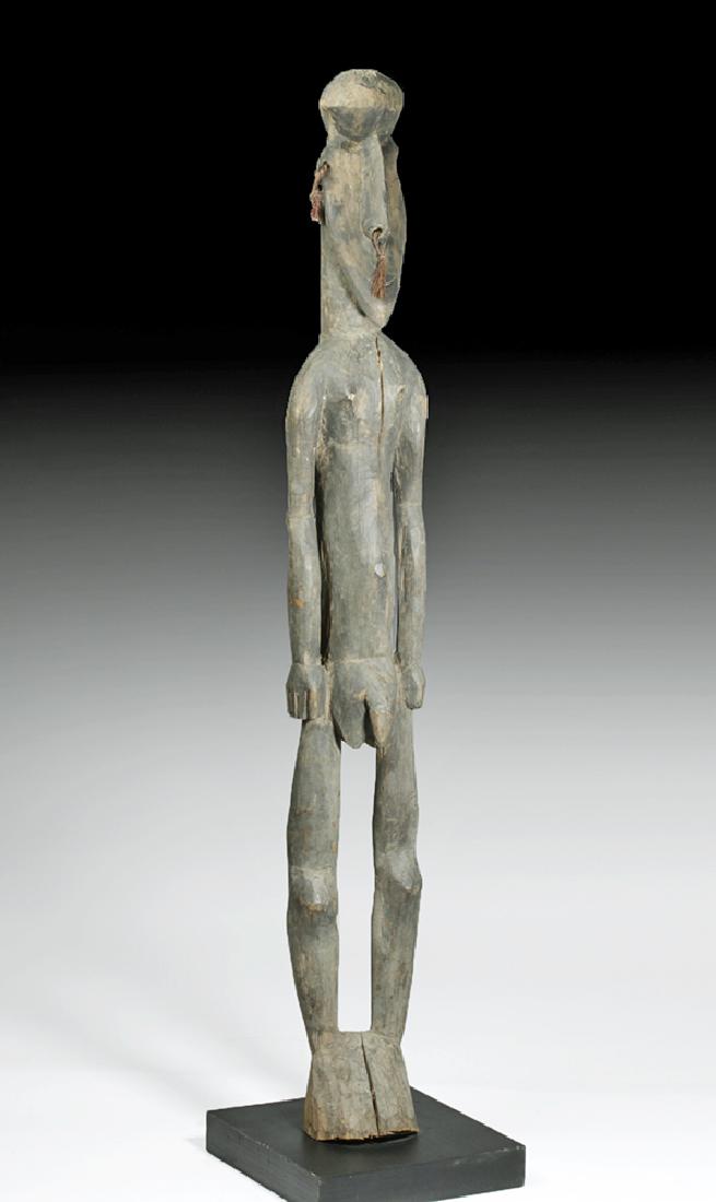 Tall / Early 20th C. PNG Carved Wood Ancestor Figure (1 of 6)