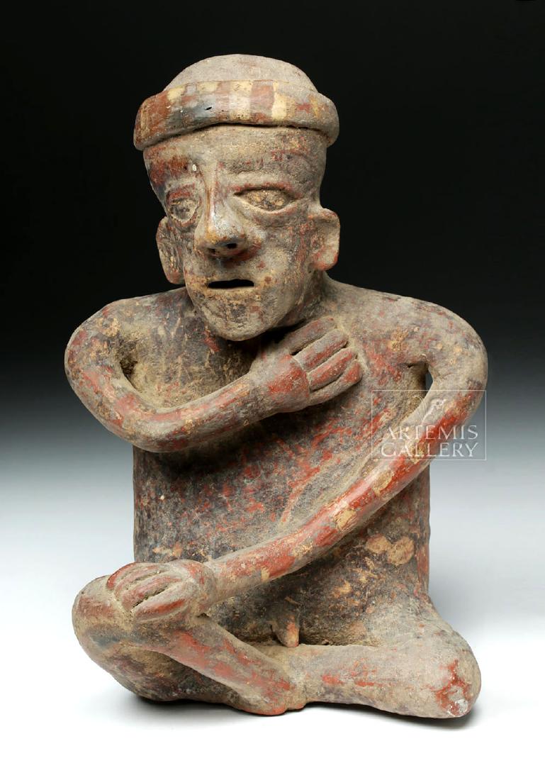 Jalisco Pottery Seated Male Figure - Ex-Arte Primitivo (1 of 7)