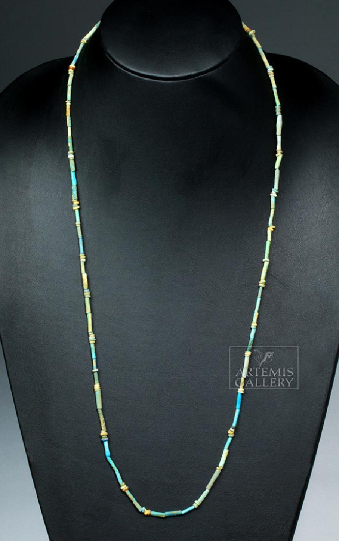 Egyptian Faience Beaded Necklace - 3000 years old! (1 of 3)