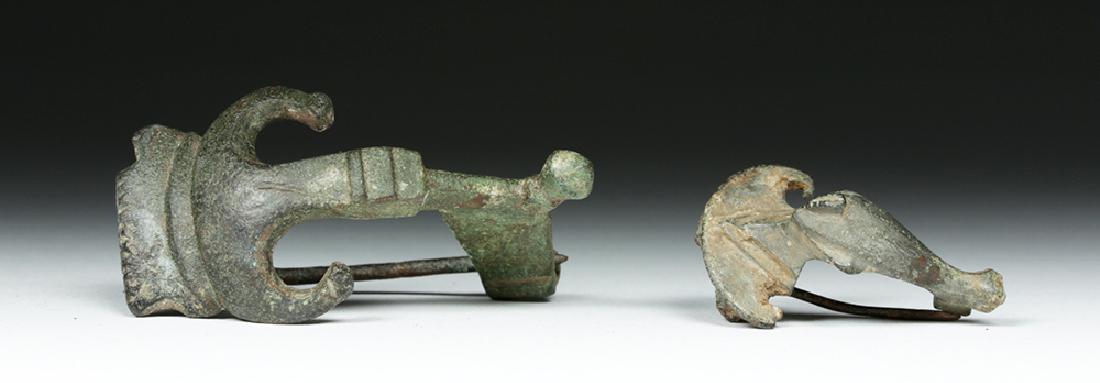 Pair of Ancient Roman Bronze Fibulae (1 of 5)