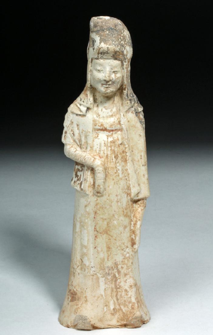 Chinese Yuan Dynasty Glazed Female Attendant (1 of 7)