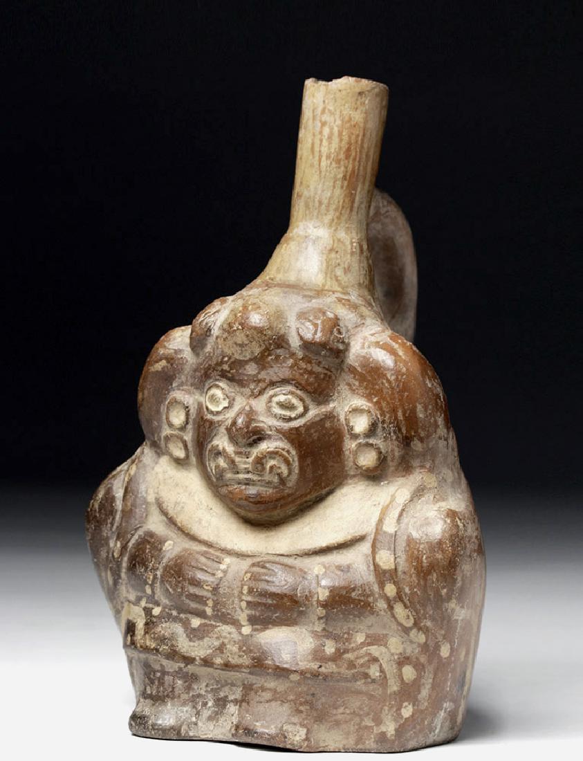 Moche Spouted Vessel w/ Seated Ai Apec (1 of 7)