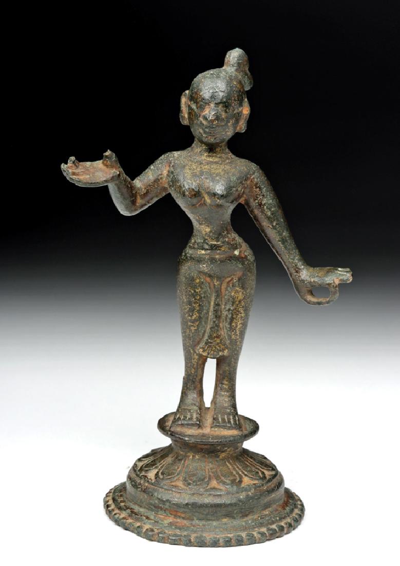 18th C. Indian Bronze Statuette of Goddess Radha (1 of 7)