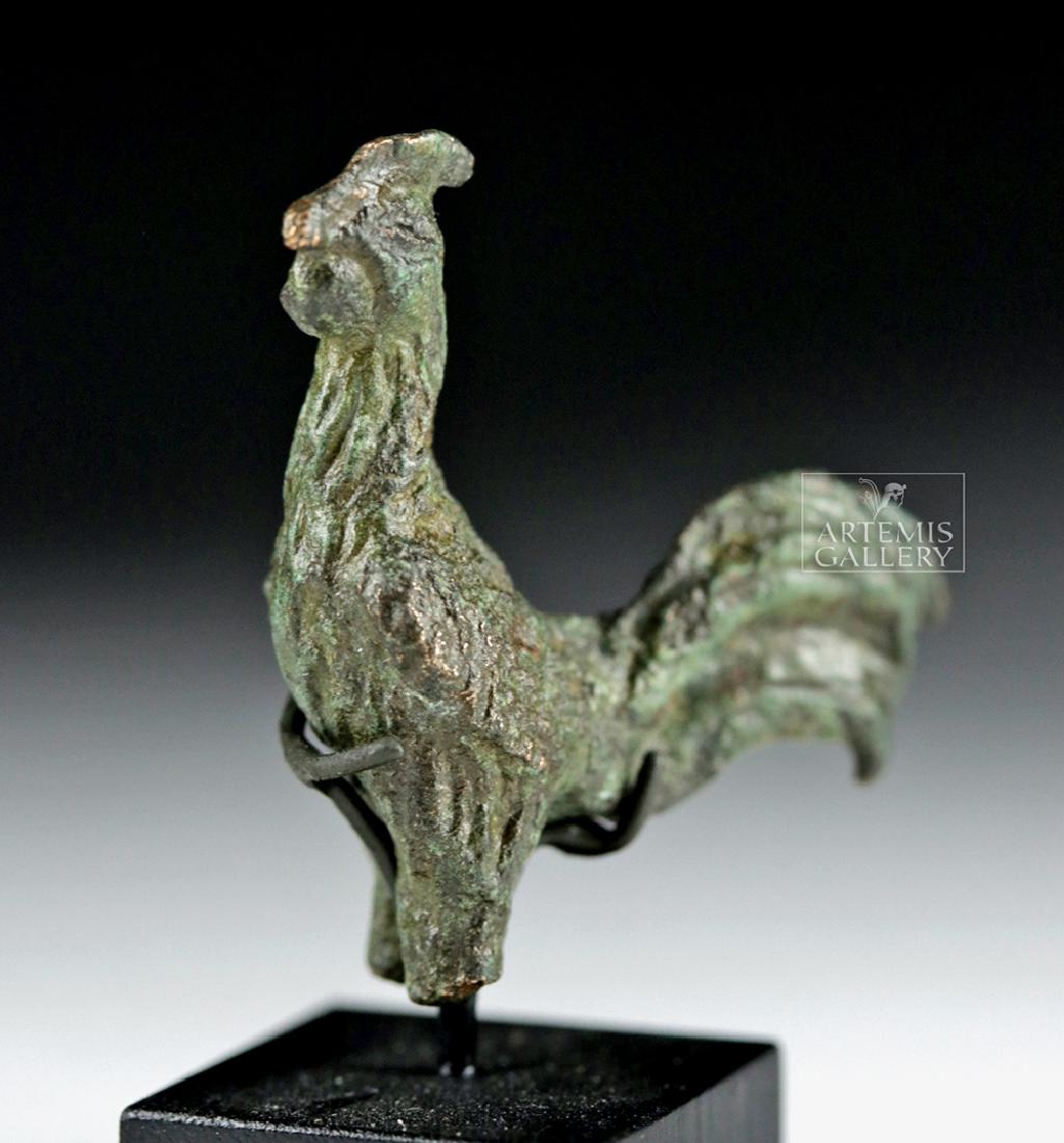 Nicely Detailed Roman Bronze Rooster (1 of 6)