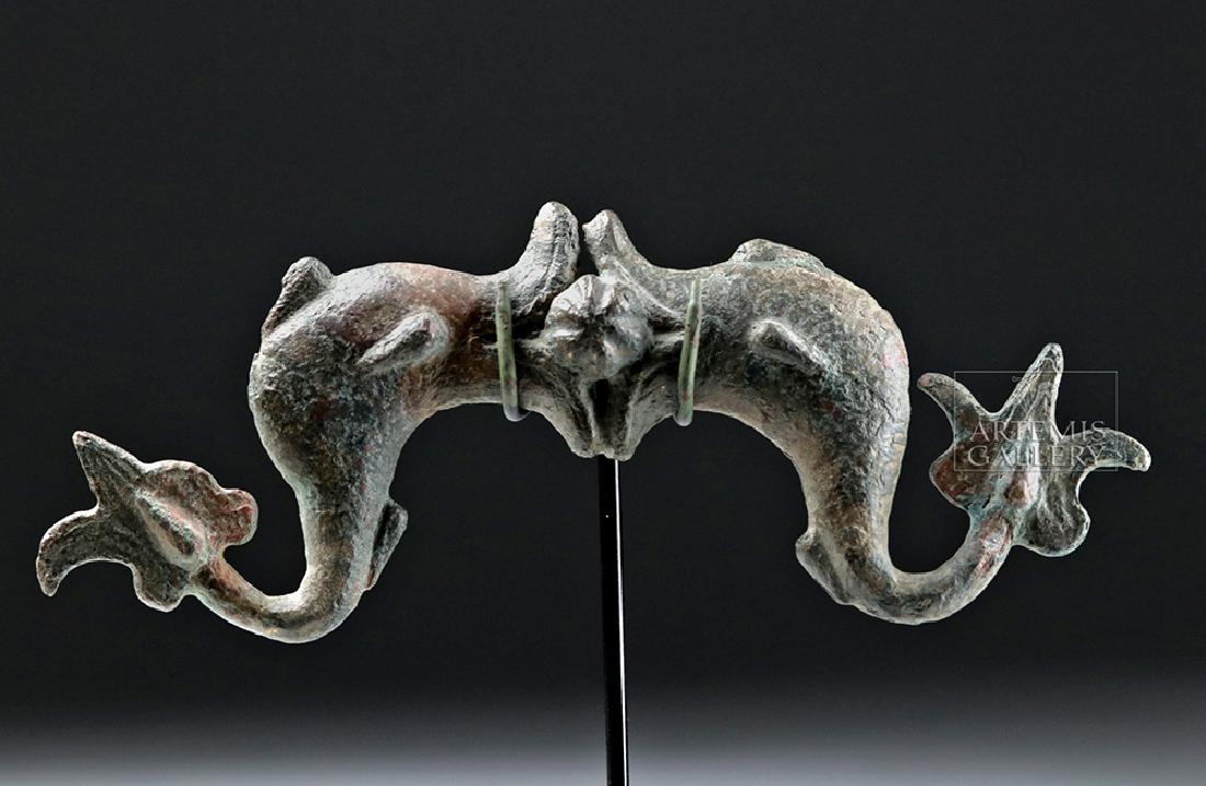 Roman Bronze Handles w/ Kissing Dolphins (1 of 5)