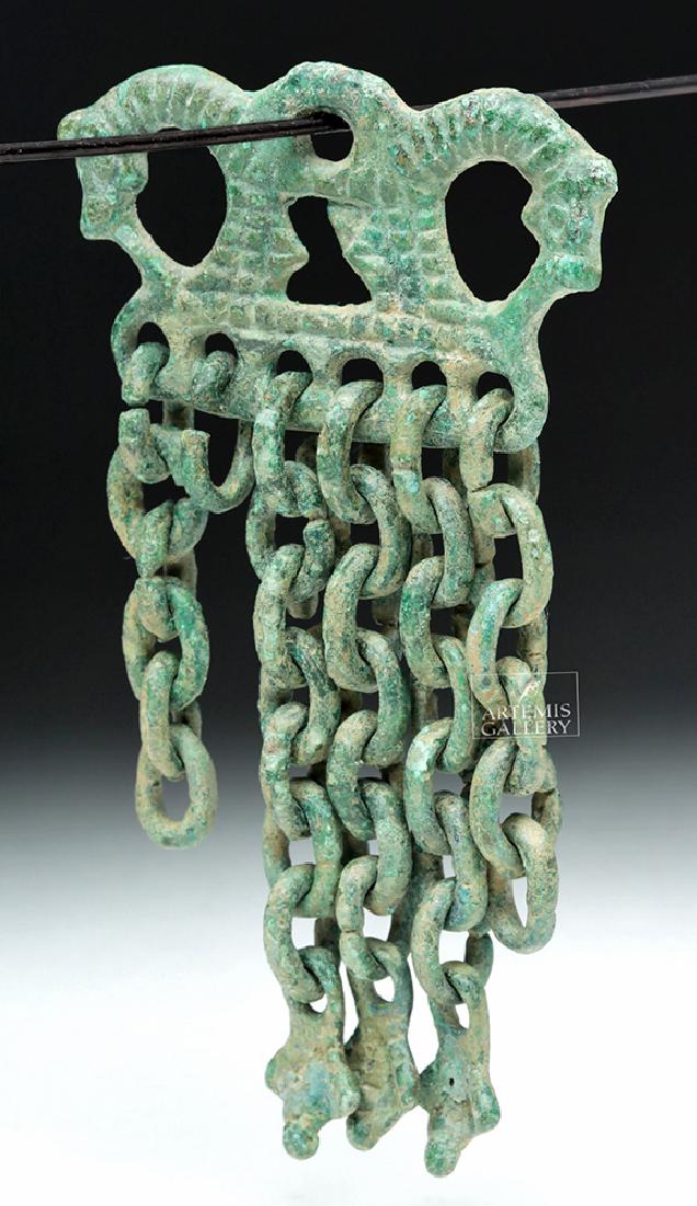 Finno-Ugric Viking Bronze Pendant w/ Horses & Crow Feet (1 of 4)