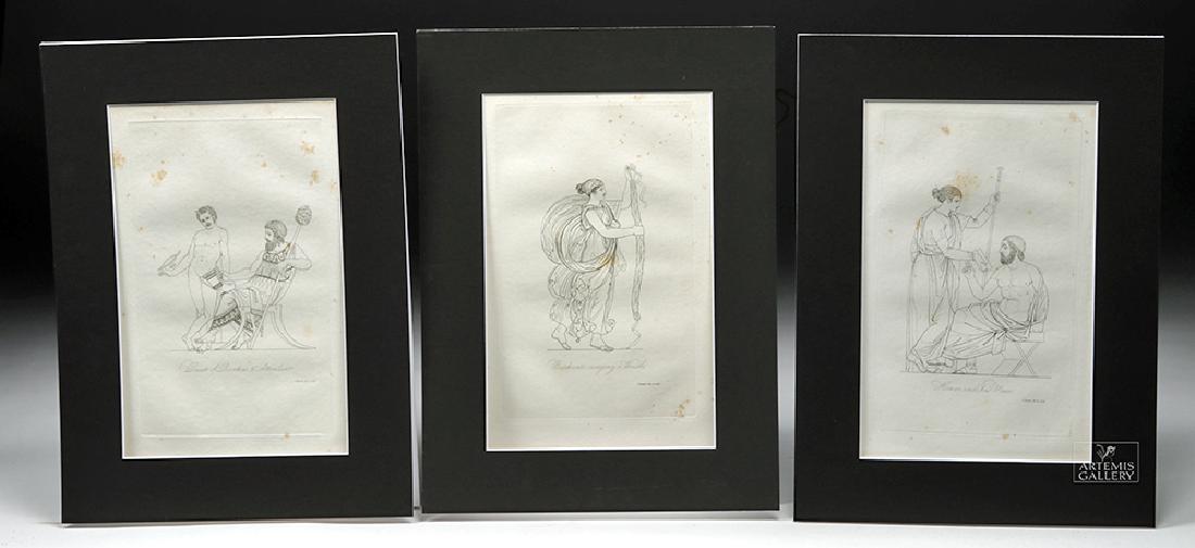 19th C. British Engravings by T. Baxter, Ex-MFA Boston (1 of 6)