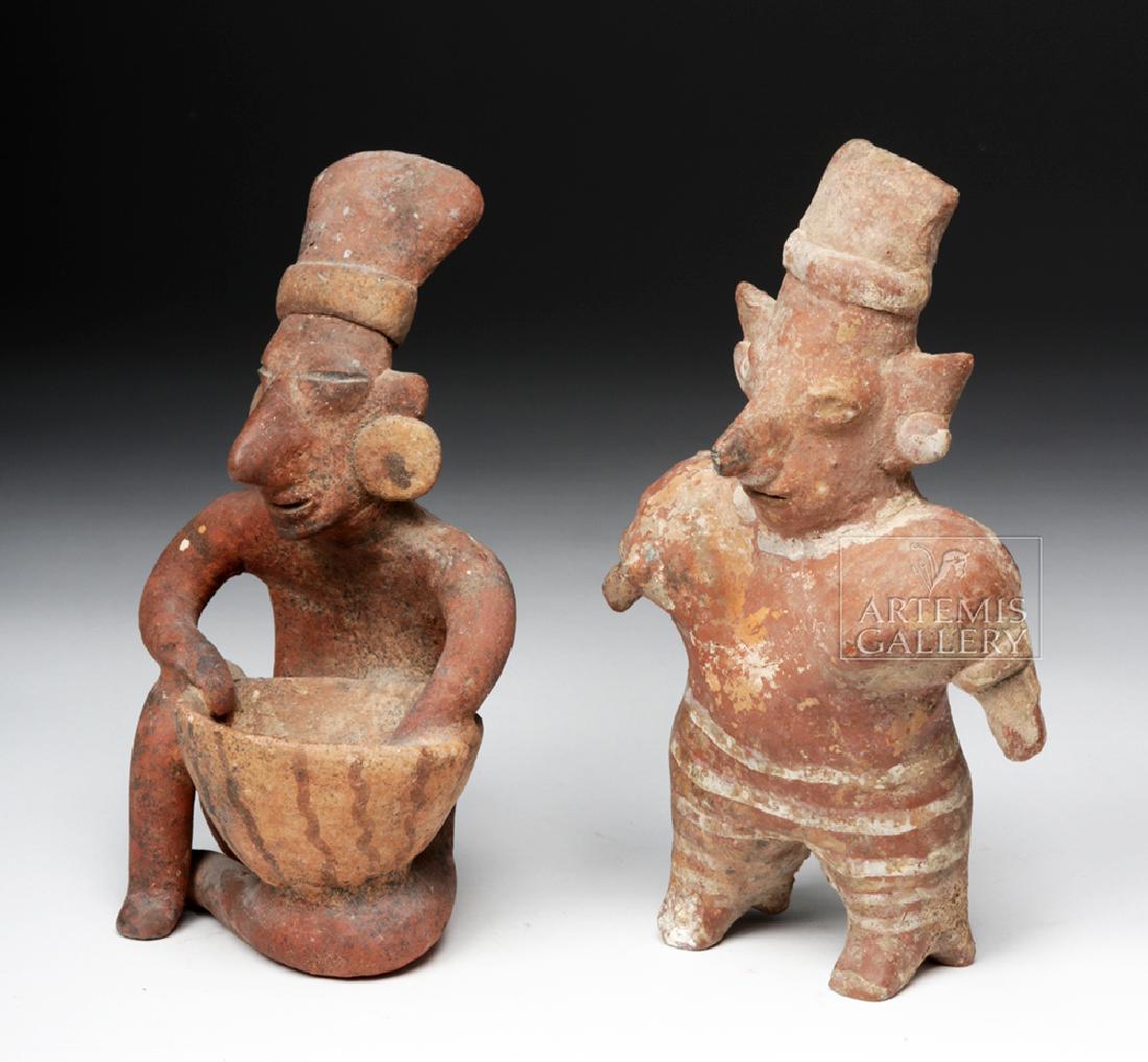 Pair of Jalisco Pottery Sheepface Figures (1 of 7)