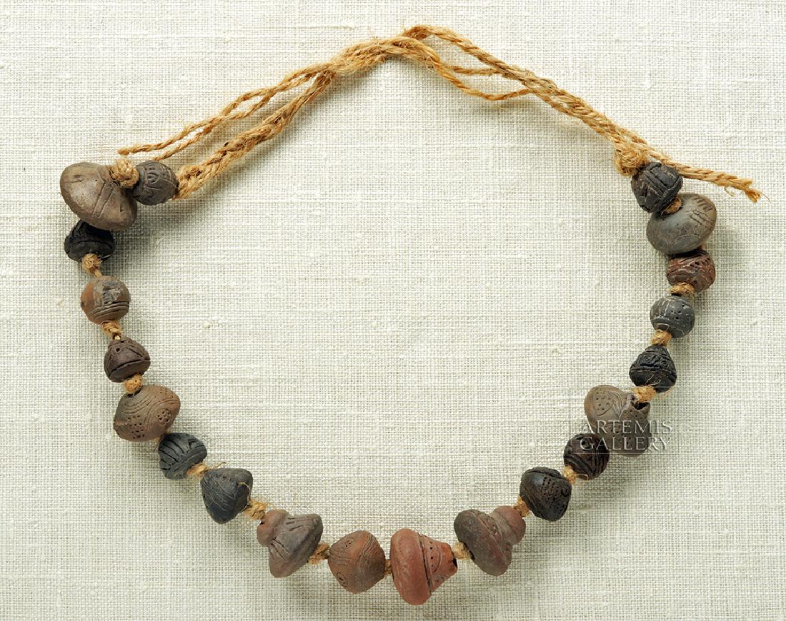Ancient Ecuadoran Spindle Whorl Beaded Necklace (1 of 5)