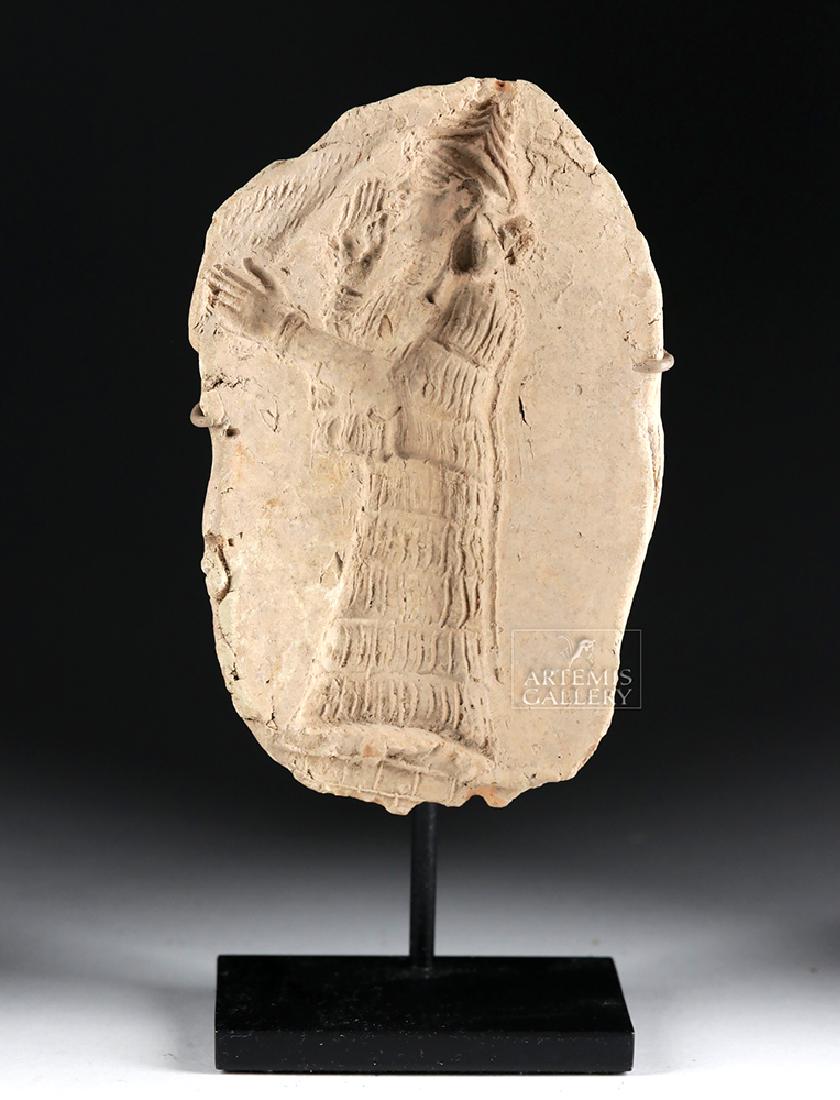 Sumerian Terracotta Mold of a Standing Priest (1 of 5)