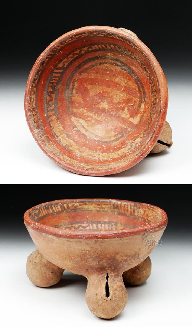 Costa Rican Pottery Tripod Rattle Bowl (1 of 7)
