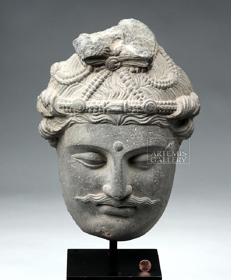 Large Gandharan Schist Buddha Head (1 of 5)