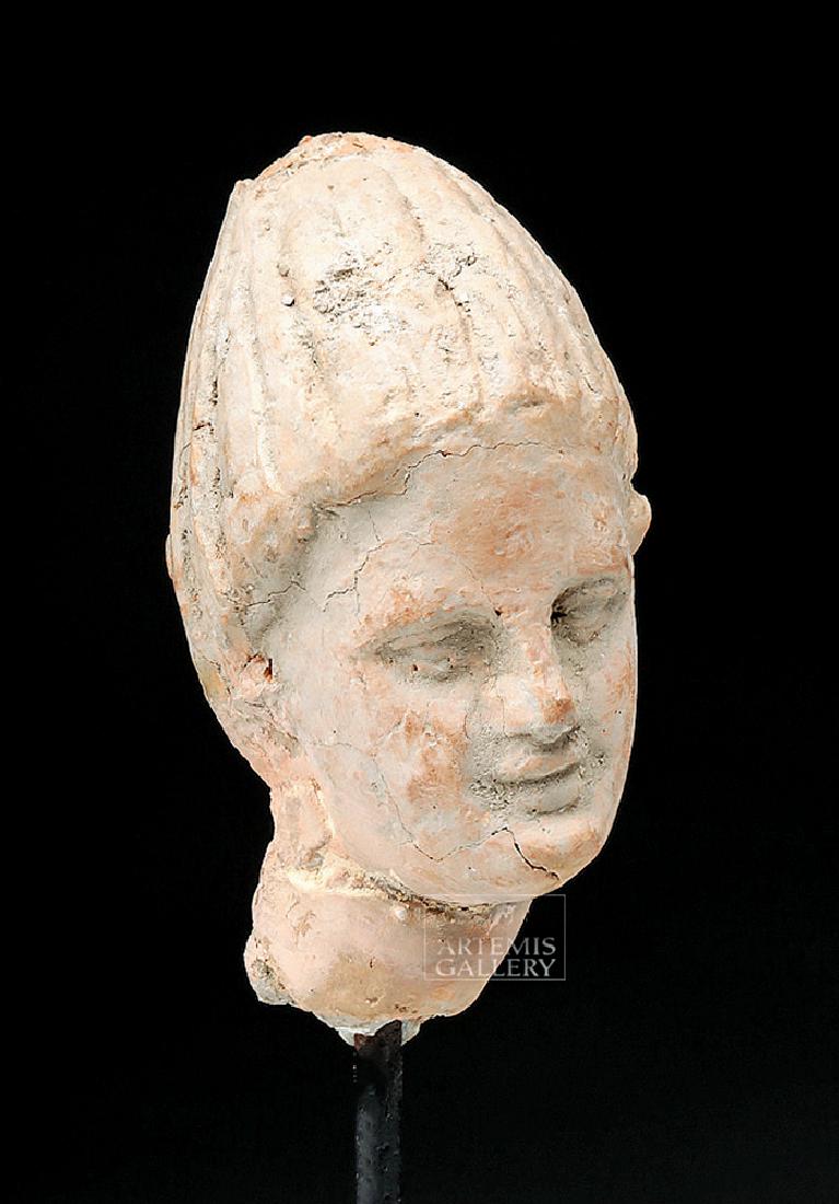 Lovely Greek Pottery Head of a Goddess (1 of 6)