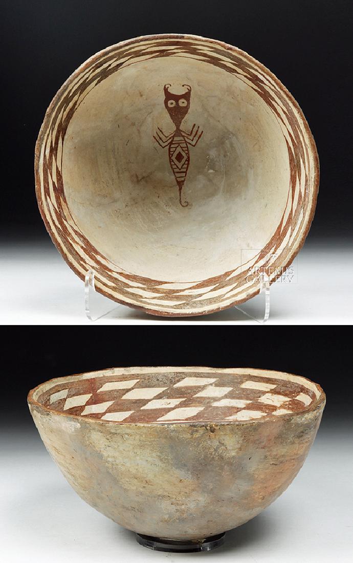 Mimbres Pottery Pictorial Bowl - Doodle Bug (1 of 7)