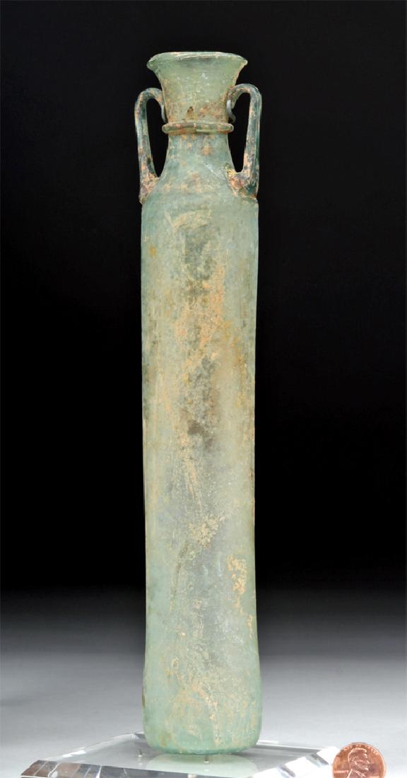 Exceedingly Tall Roman Glass Twin Handled Jar (1 of 6)