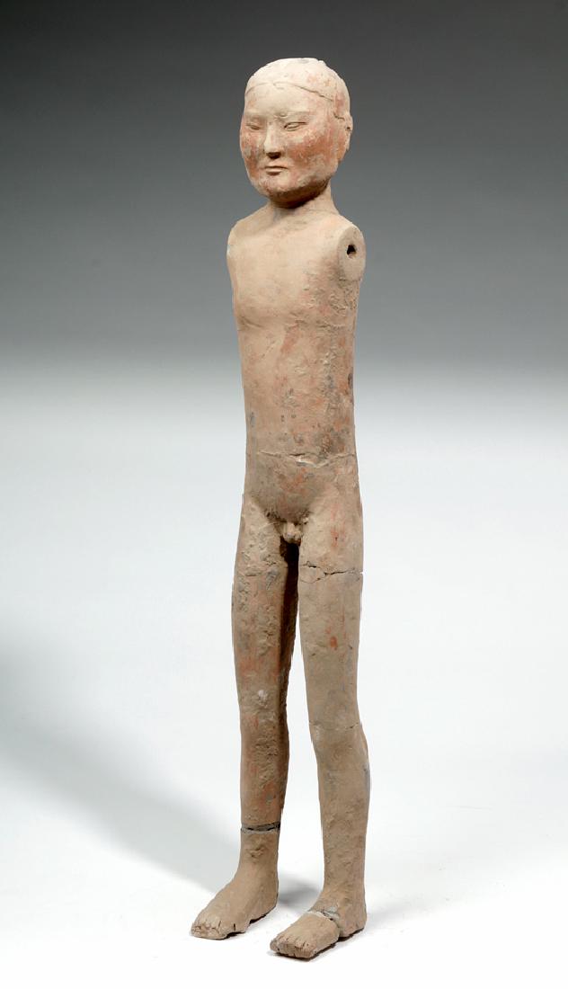 Chinese Han Dynasty Ceramic Standing Male Tomb Figure (1 of 7)