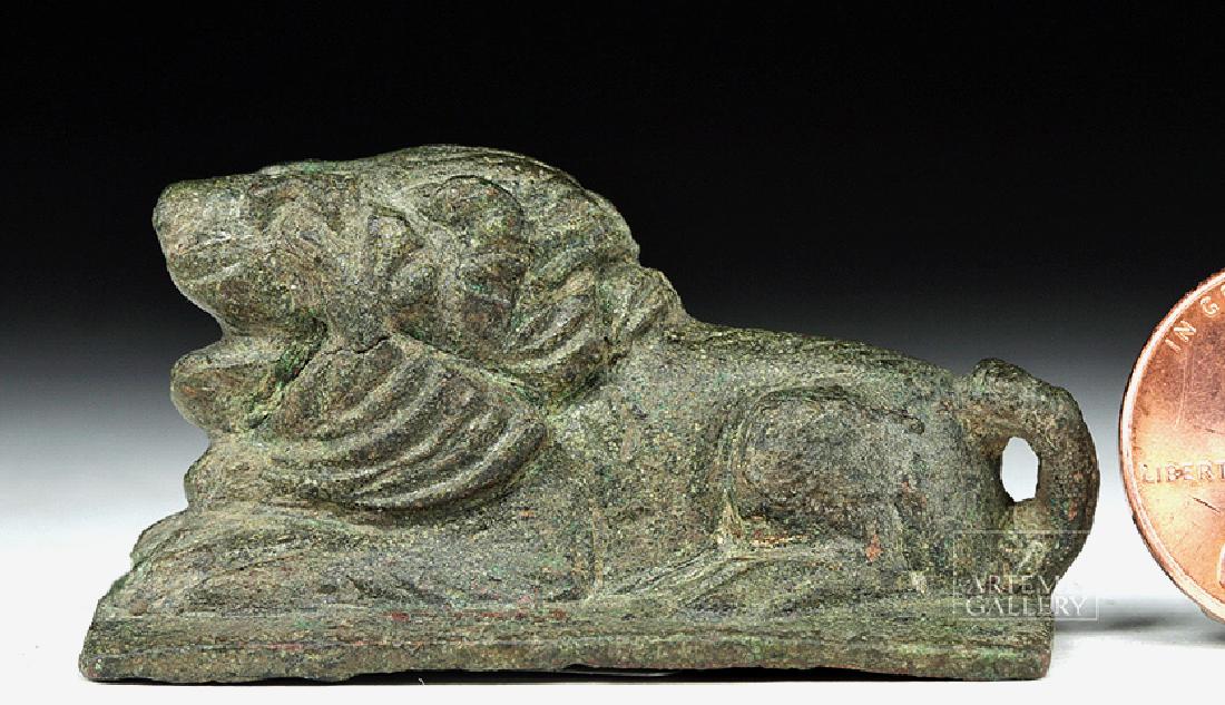 Roman Bronze Recumbent Lion Figurine (1 of 7)