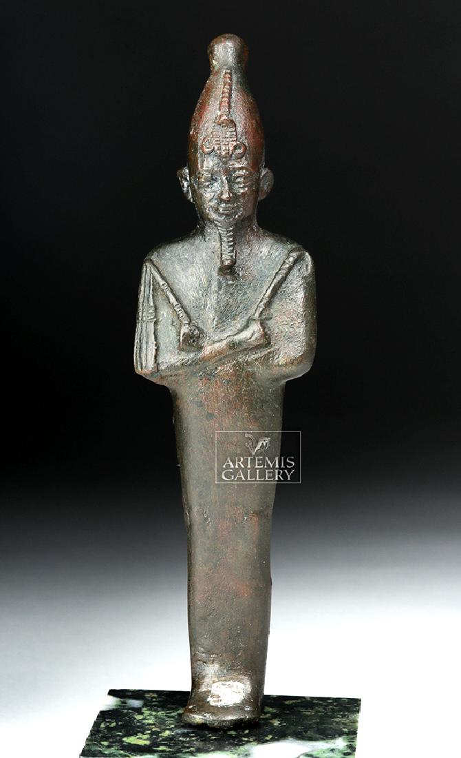 Fine Egyptian Bronze Standing Osiris, ex-Christie's (1 of 6)