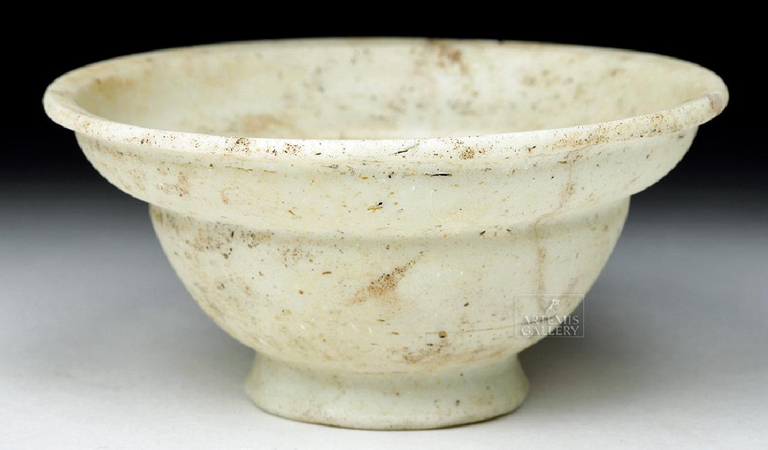 Rare Roman White Paste Glass Patella (1 of 6)