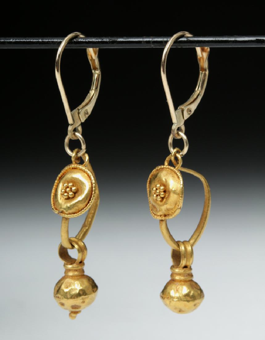 Wearable Roman 18K Gold Earrings - 2.5 grams (1 of 3)