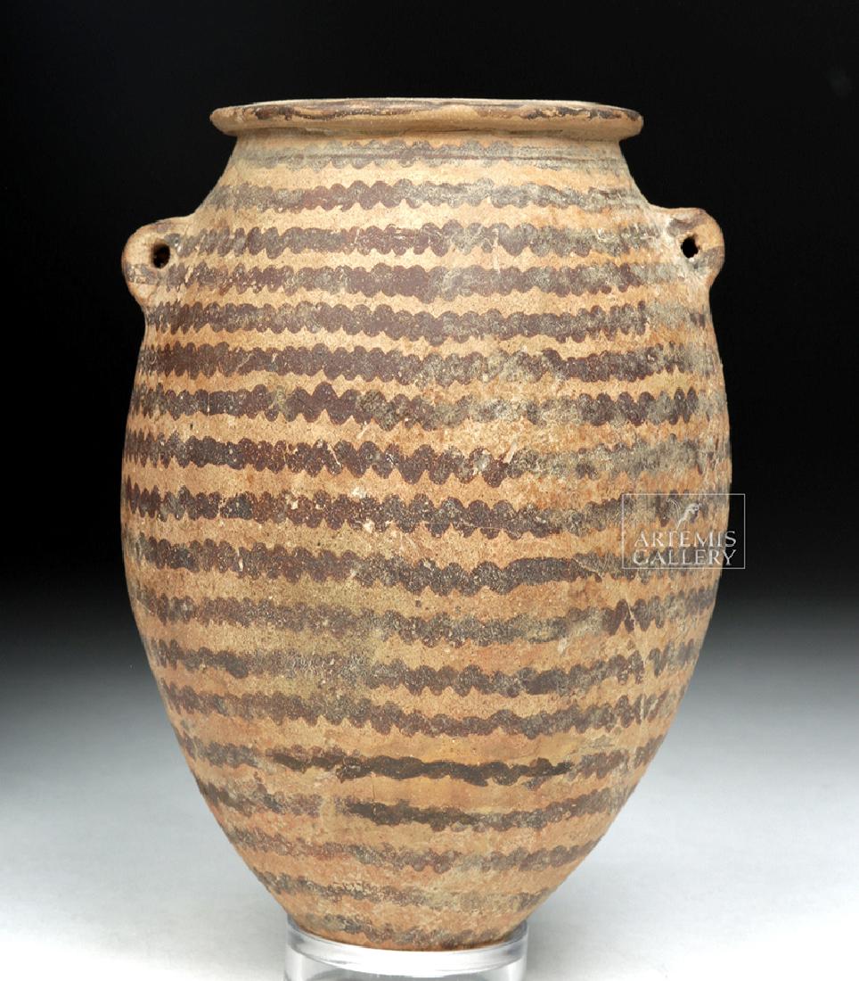 Egyptian Pre-Dynastic Naqada II Terracotta Lugged Jar (1 of 7)