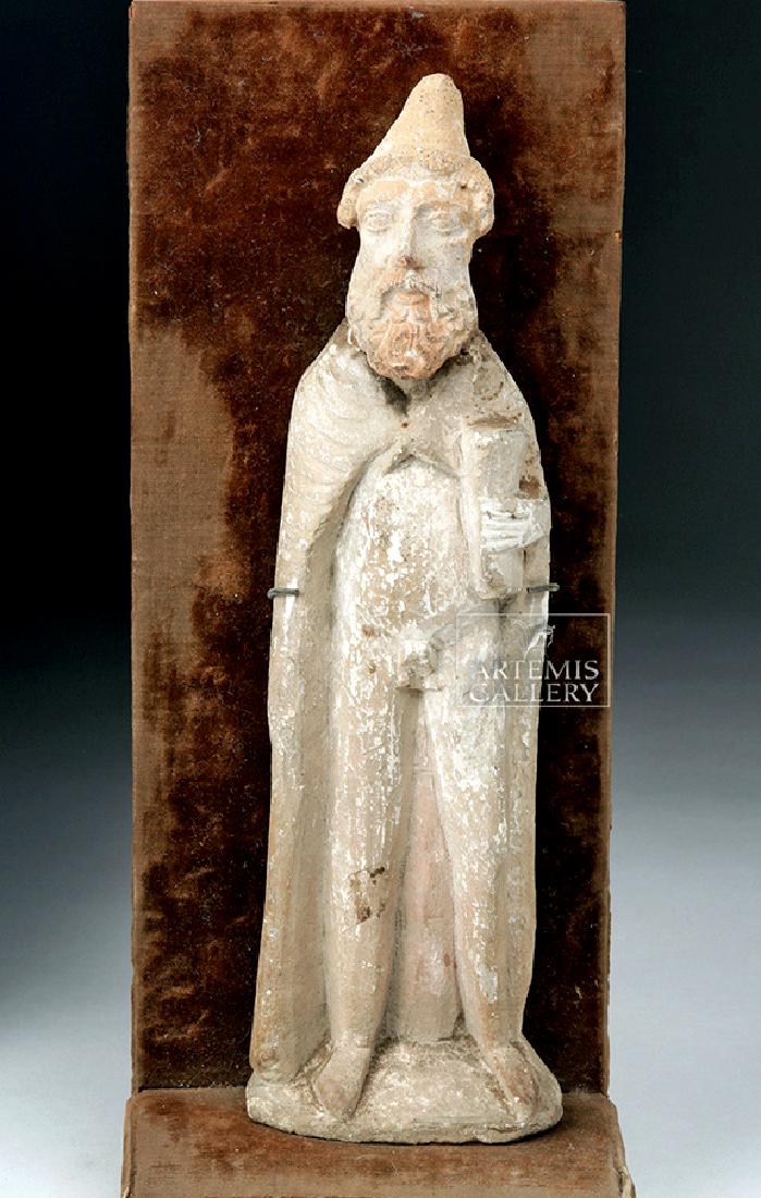 Greek Cypriot Terracotta Figure of Robed Man ex-Bonhams (1 of 5)