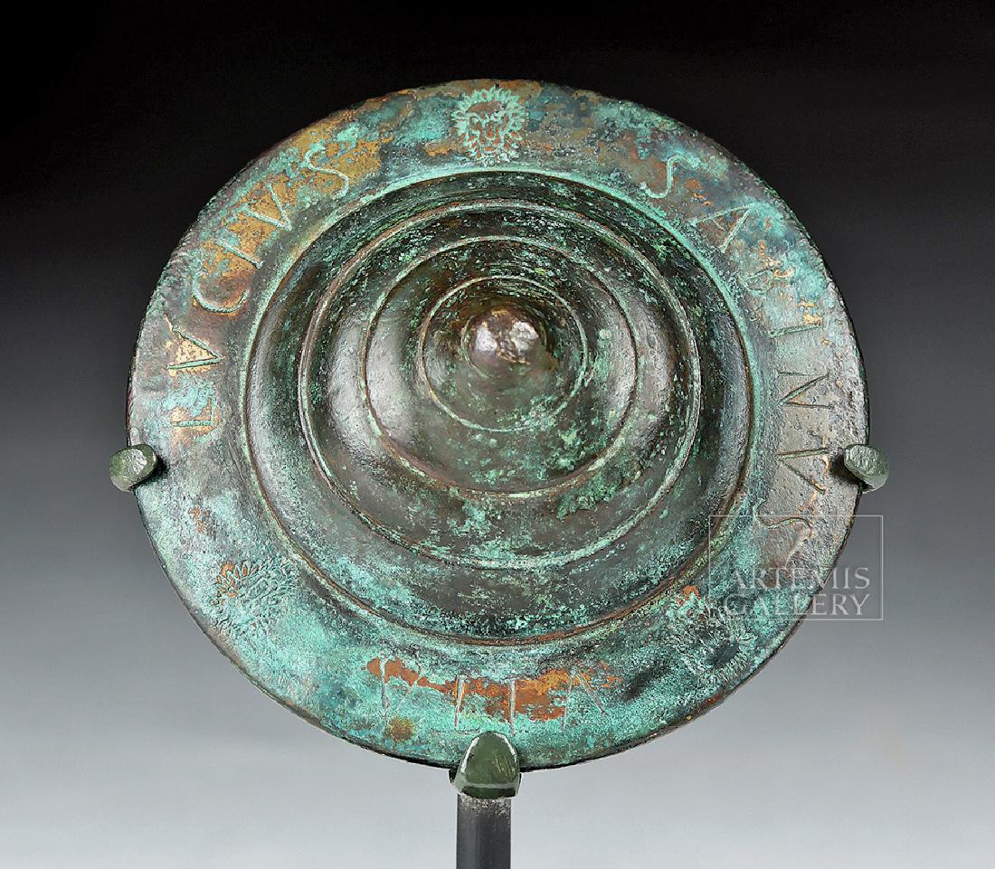 Roman Bronze Phalera with Inscription (1 of 8)