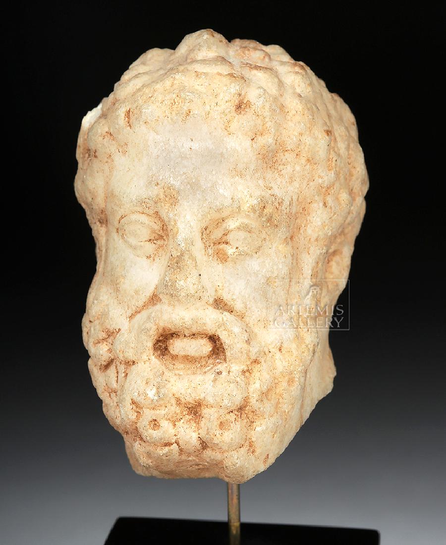 Roman Marble Head of a Bearded Man (1 of 6)