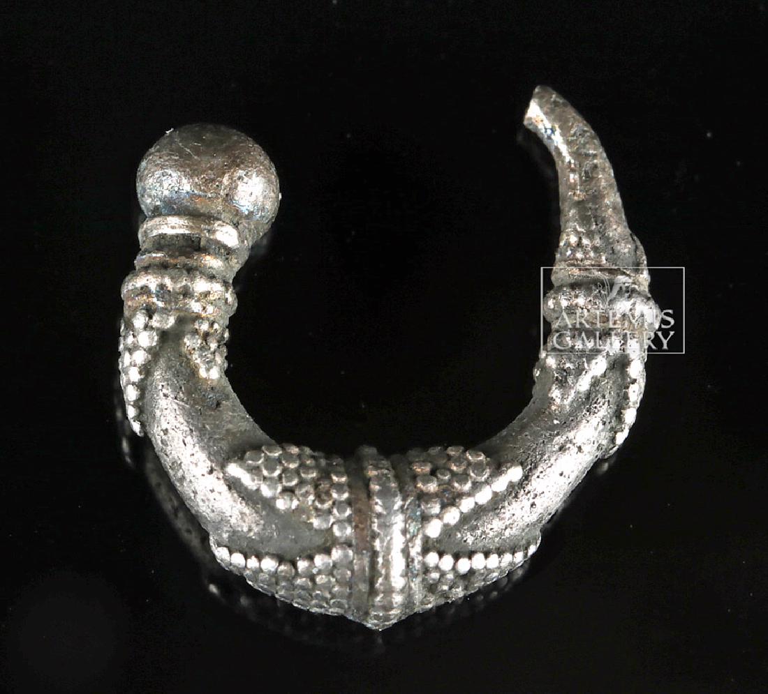 Late Roman Silver Earring - 2.8 grams (1 of 5)