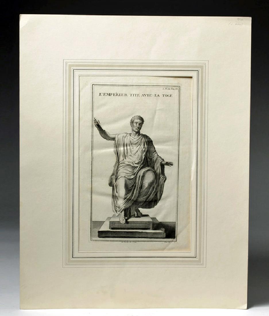 18th C French Neoclassical Etching - Titus in Toga (1 of 6)
