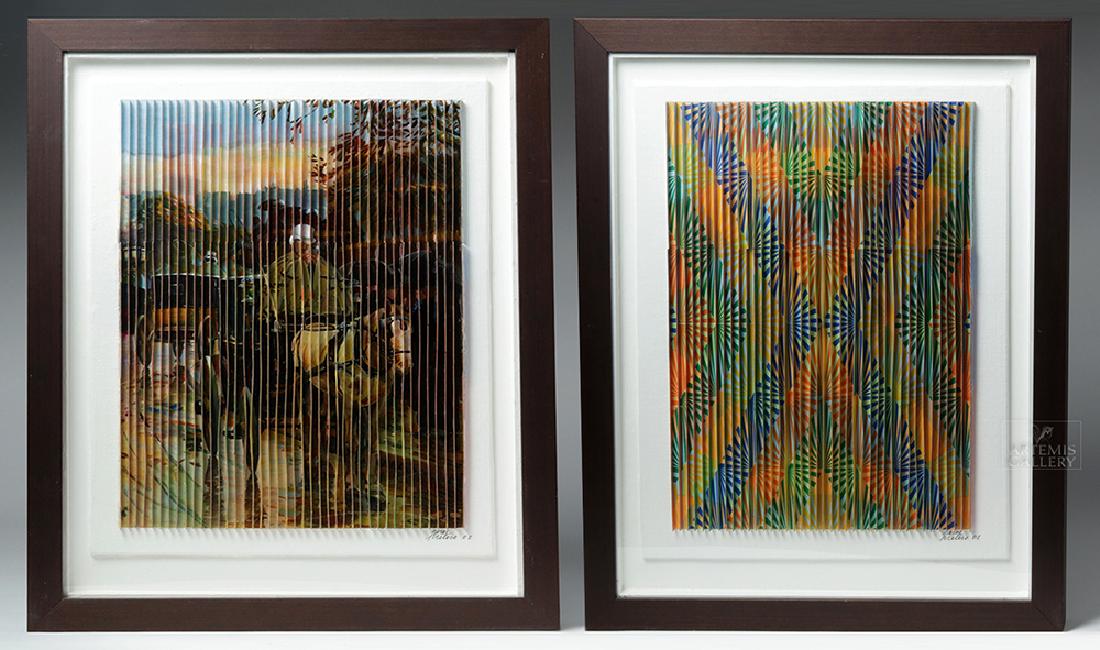 Perez Frelero Framed Mixed Media Works, 2002 (pr) (1 of 6)