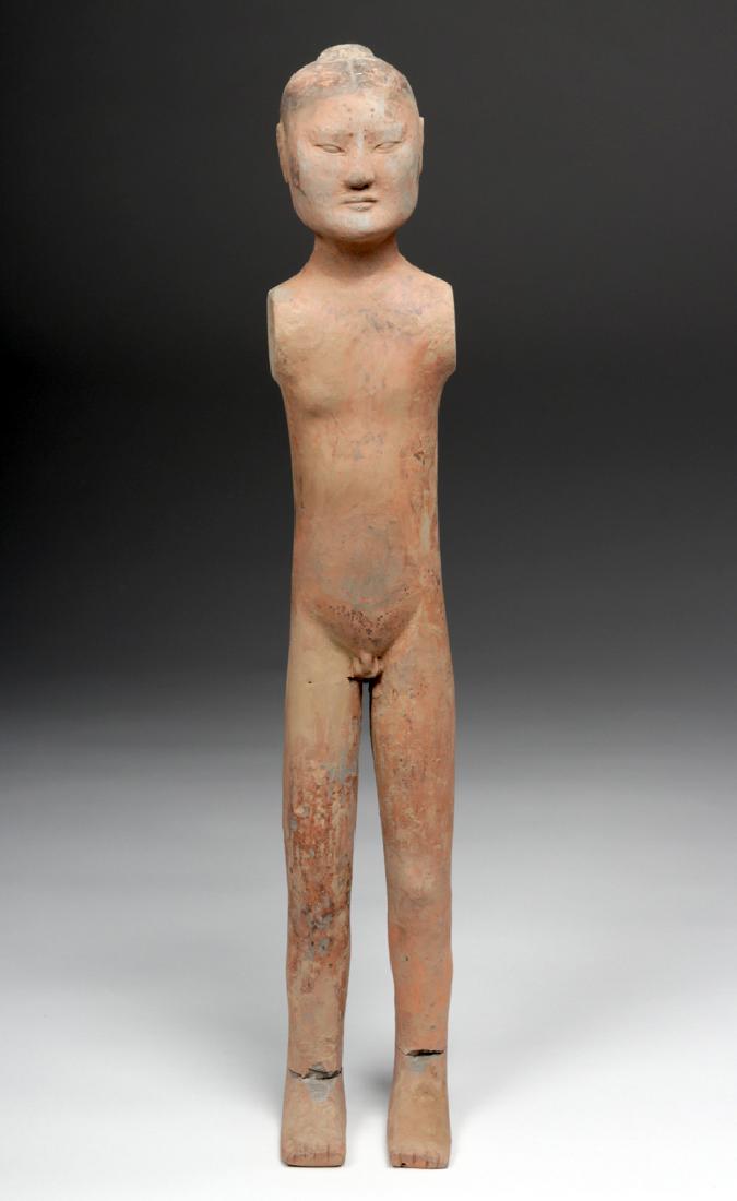 Tall Chinese Han Dynasty Pottery Stick Figure (1 of 7)