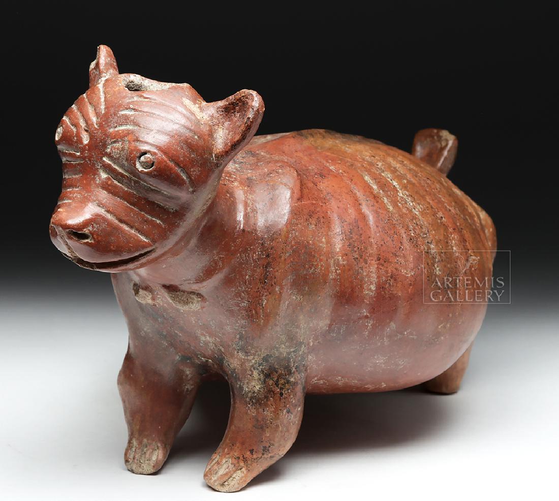 Nayarit Chinesco Pottery Redware Emaciated Dog Vessel (1 of 8)