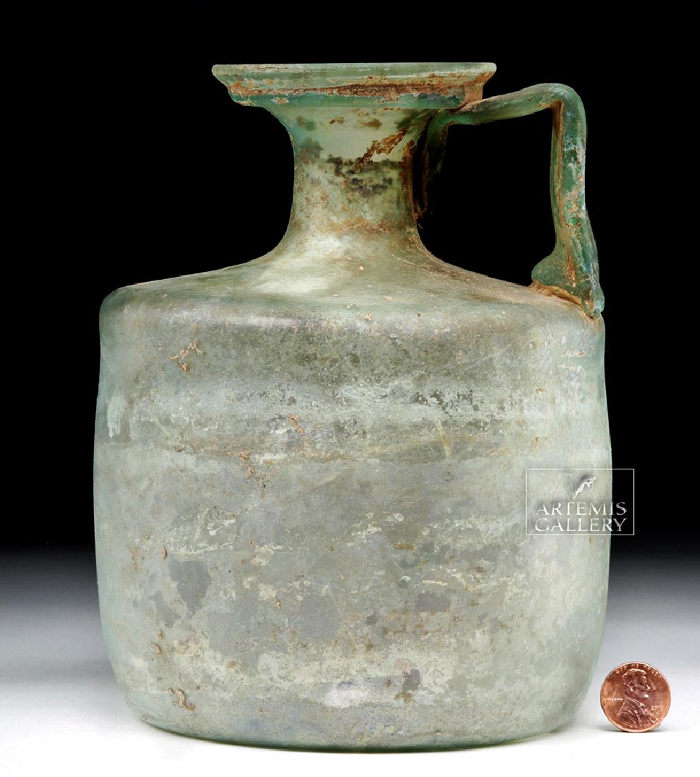 Large Roman Green Glass Jug - Probably Cologne (1 of 8)